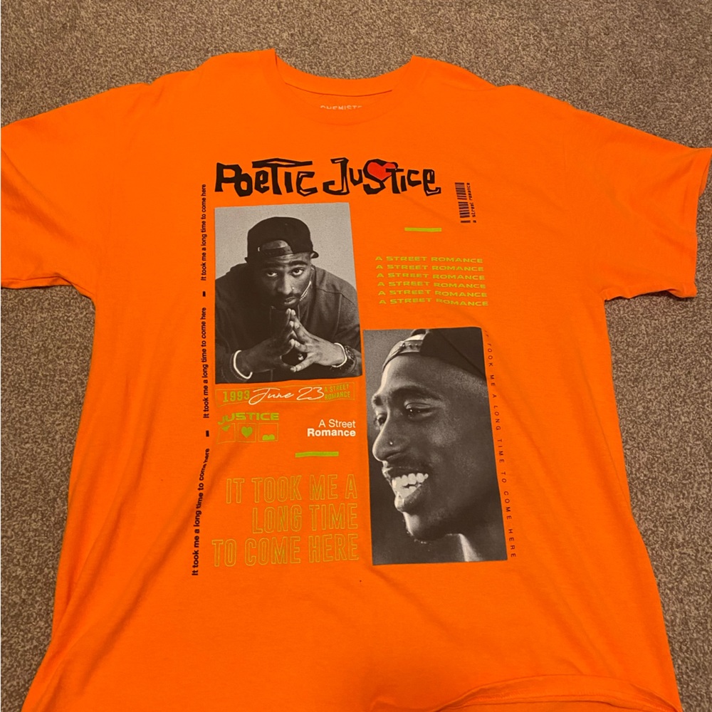 Orange Tupac Shirt